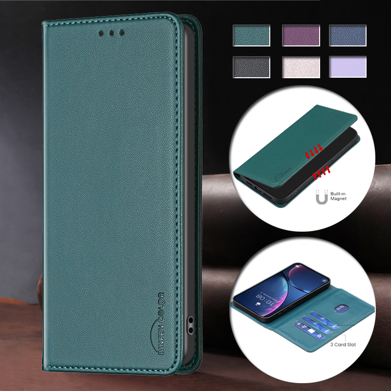 Luxury Bags Eu - Redmi15C Fundas Luxus Leder Flip Telefon
