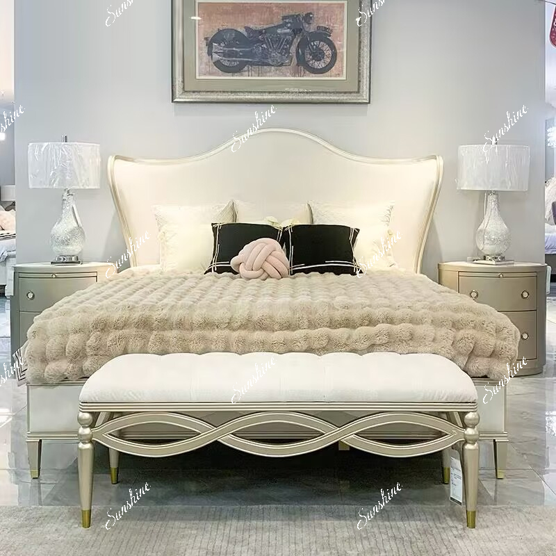 Luxury Bags Entry - Amerikanisches, leichtes, luxuriöses Schlafzimmer, Massivholz, weiche