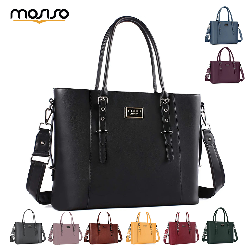 Laptop Bag Leather 15 - MOSISO Tragetasche für Damen, MacBook 13,3