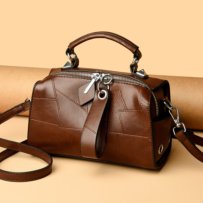 Luxury Bags Entry - Damen-Rucksack aus echtem Leder, einfache Ledertasche,