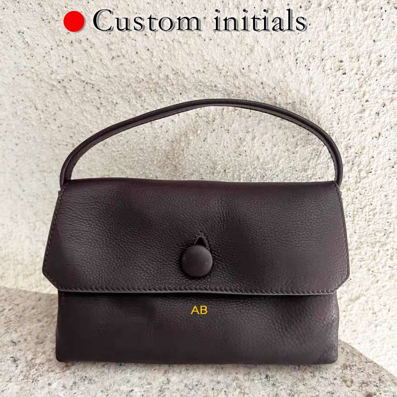 Luxury Bags Leather - Benutzerdefinierte Initialen aus echtem Leder, Mini-Taschen
