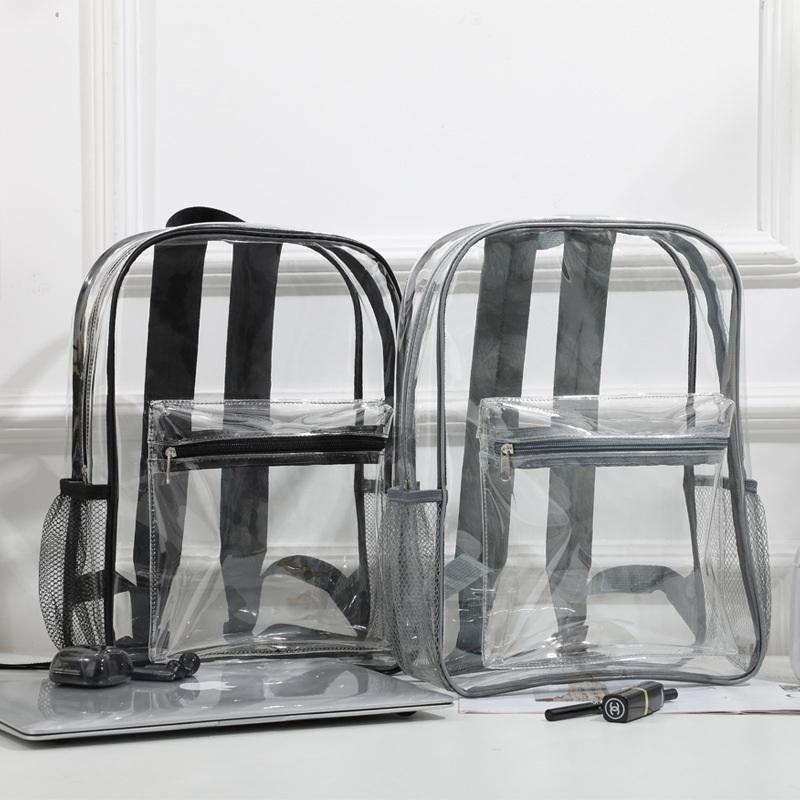 Shoulder Bag Slouchy - Bestseller Transparenter PVC Outdoor-Sport-Fitness-Rucksack Lässiger Reise-Sichtrucksack