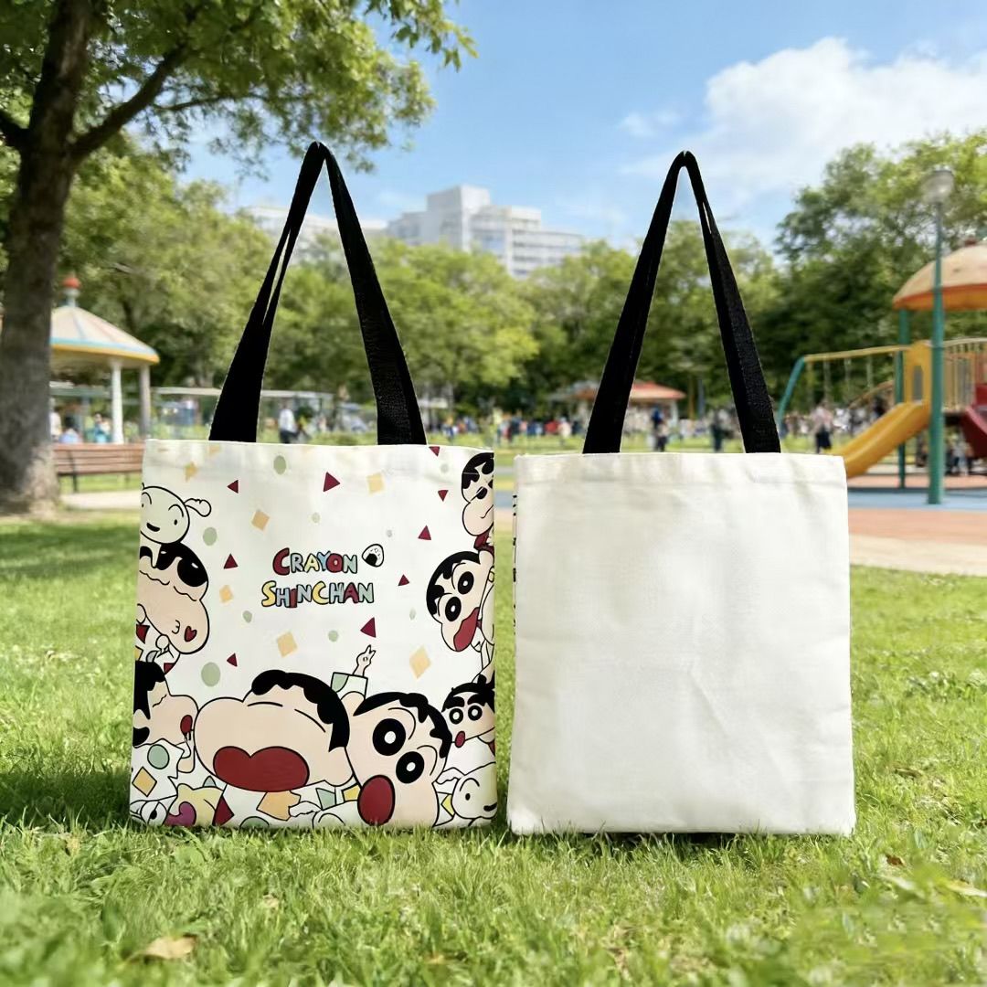 Shoulder Bag Slouchy - 2026 Neue Crayon Shin-chan Canvas-Tragetasche mit
