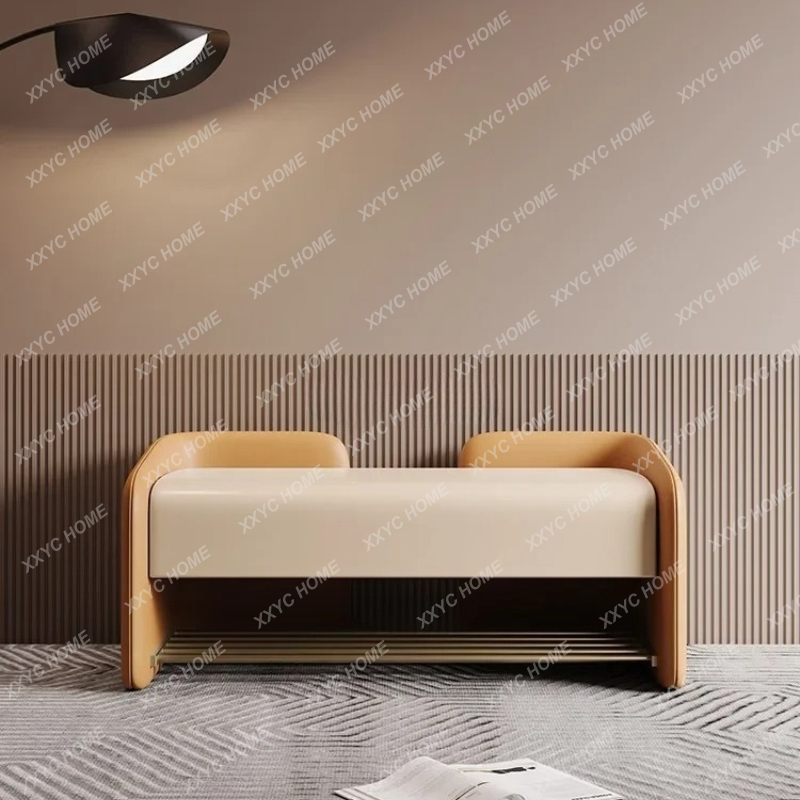 Luxury Bags Entry - XXLight Luxus-Türschuhwechselhocker, einfacher Eingangsbereich, weicher Sitz,