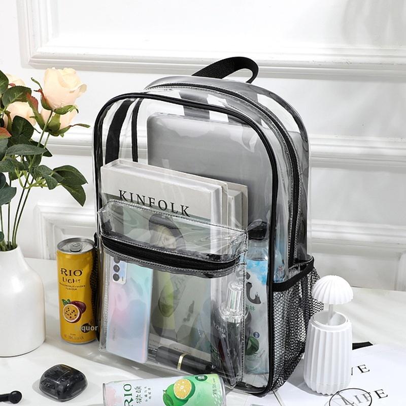Shoulder Bag Slouchy - Transparenter PVC-Rucksack für Outdoor-Sport und Fitness,