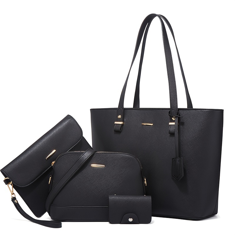Shoulder Bag Slouchy - 4 stücke Mode frauen Tasche Sets