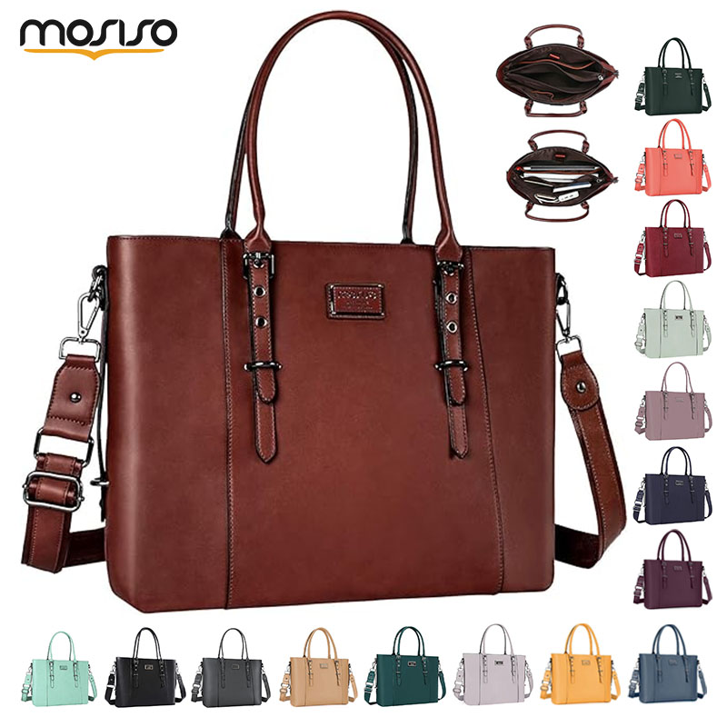 Laptop Bag Leather 15 - PU-Leder-Laptop-Tragetasche für MacBook Air Pro 15,6