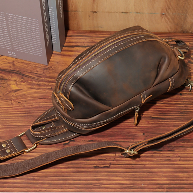 Luxury Bags Leather - Mode-Design Luxus männer Sling Brust Tasche