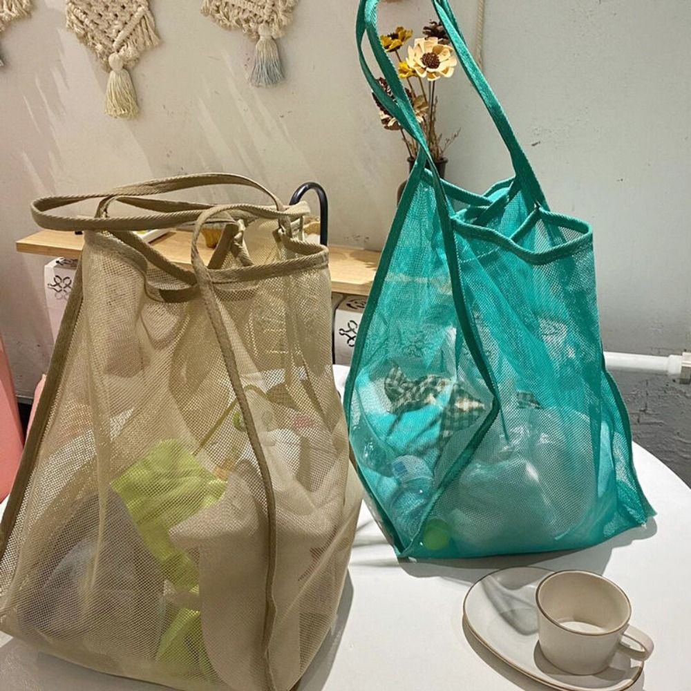 Netz-Umhängetasche, transparen – Shoulder Bag Slouchy Bewertung und Preis