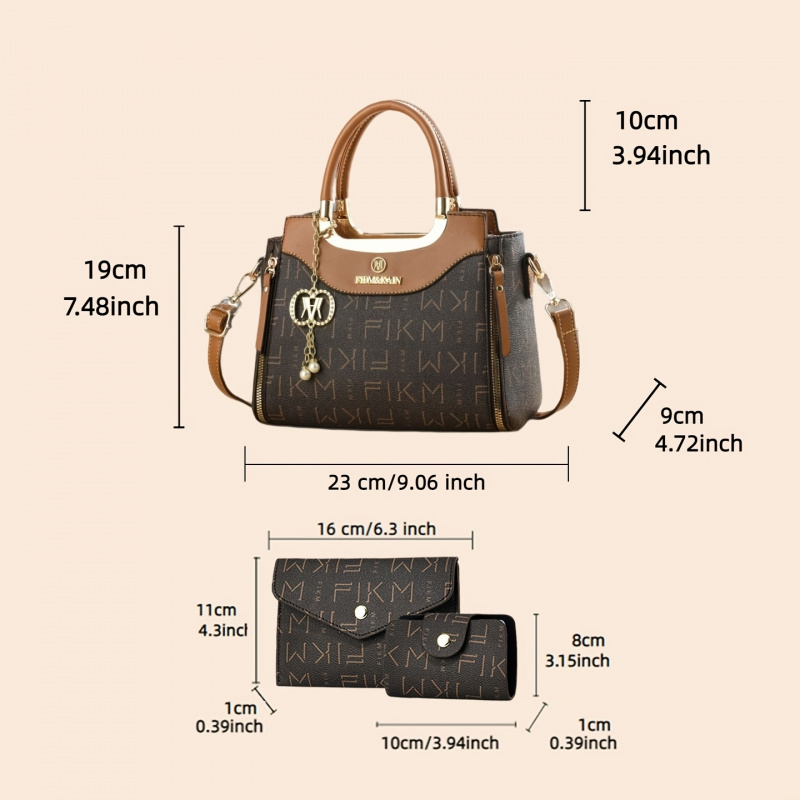 3-teiliges Set luxuriöser, hoc – Luxury Zipper Bags Bewertung und Preis
