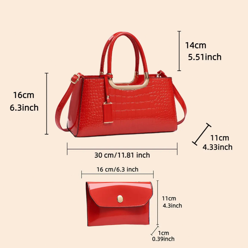 Damen-Handtaschen-Set, Leichte – Luxury Zipper Bags Bewertung und Preis