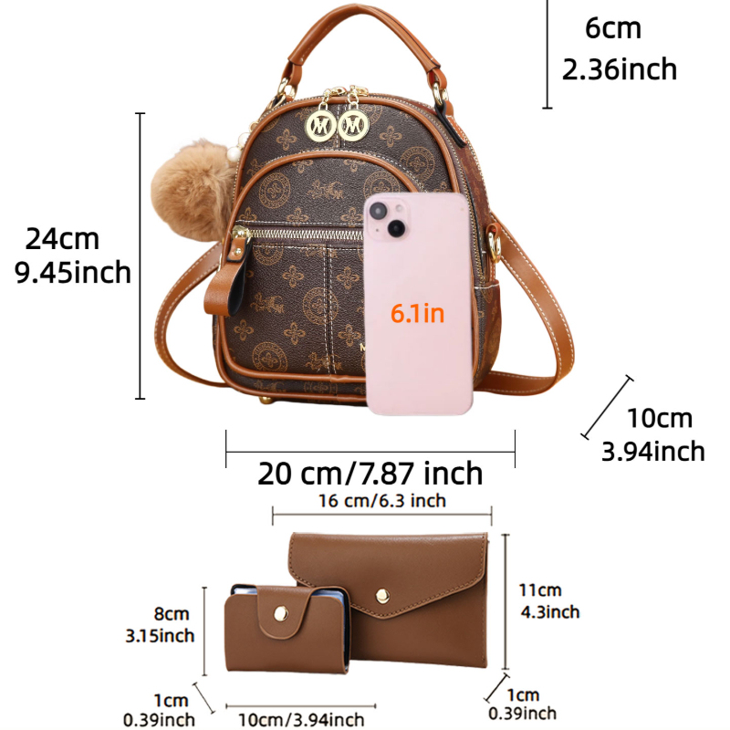 3-teiliges Damen-Taschenset, l – Luxury Zipper Bags Bewertung und Preis