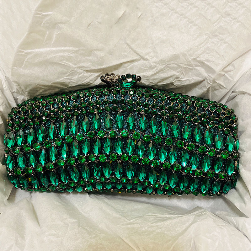 Luxus Grün Strass Abend Kupplu – Luxury Bags Green Bewertung und Preis