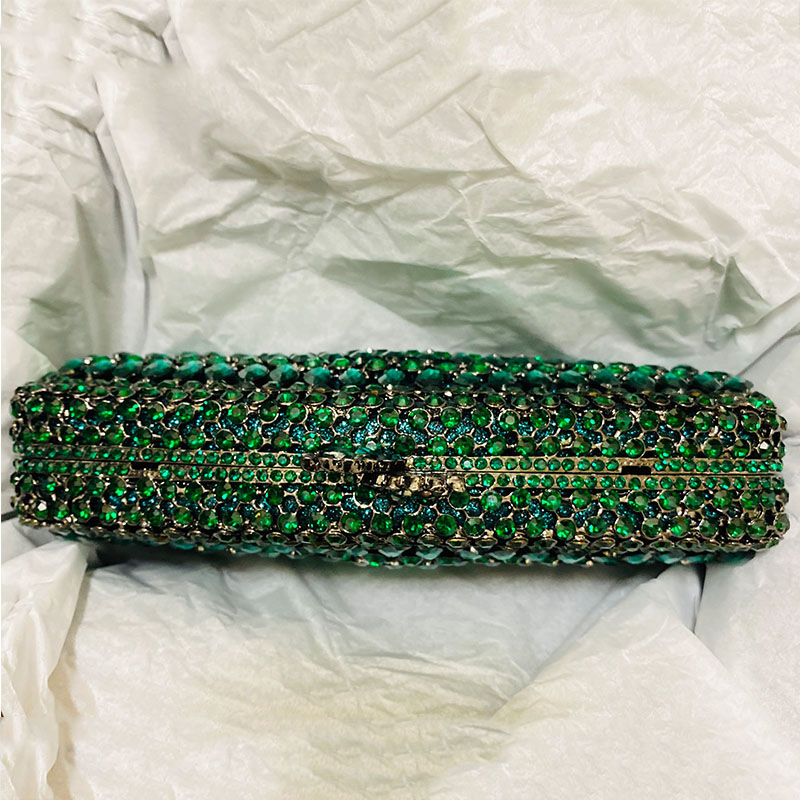 Luxus Grün Strass Abend Kupplu – Luxury Bags Green Bewertung und Preis