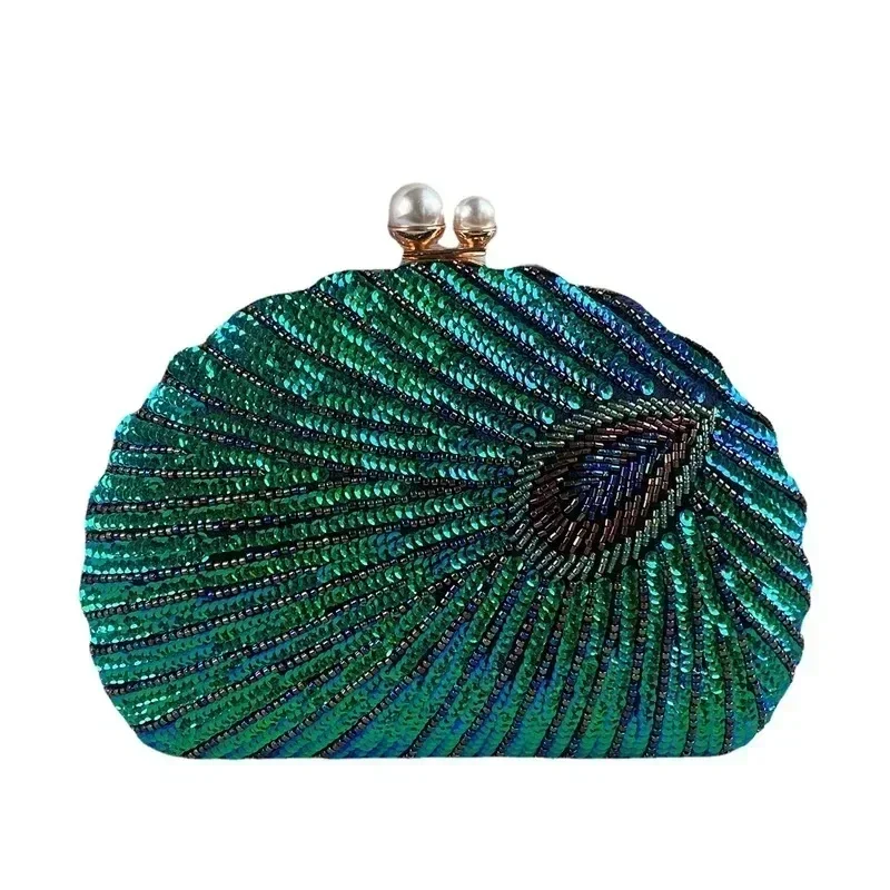 Neue Luxuriöse Pfauengrüne Clu – Luxury Bags Green Bewertung und Preis