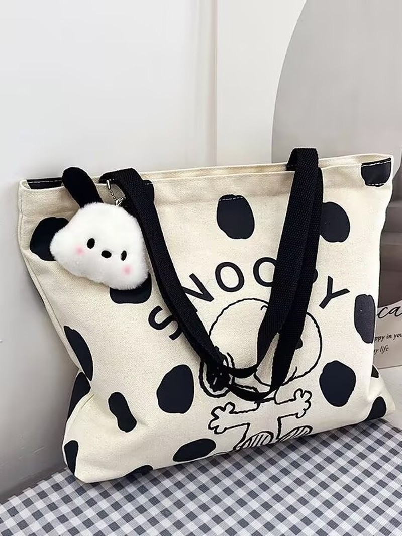 Cartoon Snoopy Canvas-Umhänget – Shoulder Bag Slouchy Bewertung und Preis