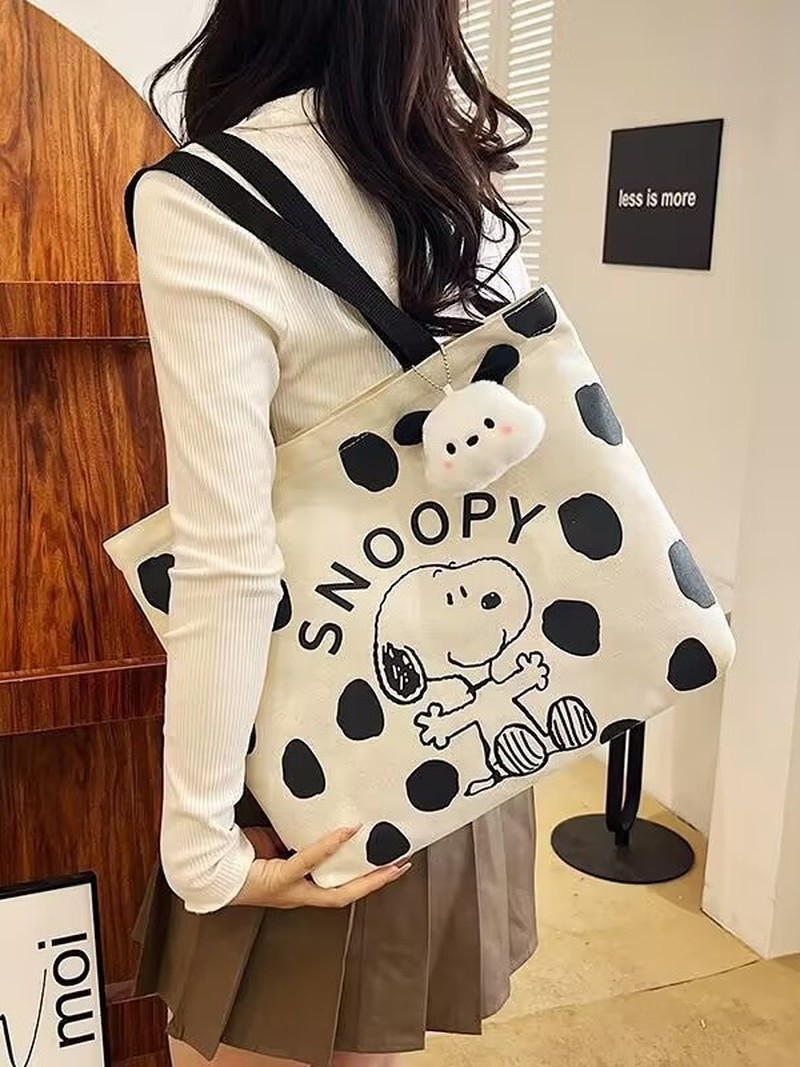 Cartoon Snoopy Canvas-Umhänget – Shoulder Bag Slouchy Bewertung und Preis