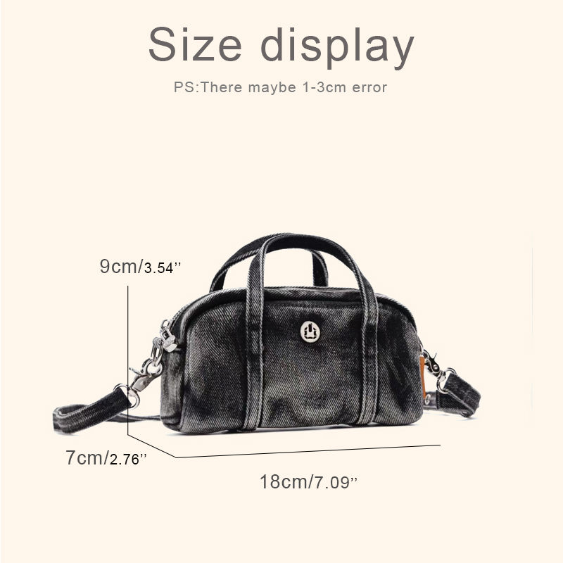 Koreanische lässige Mini-Denim – Luxury Zipper Bags Bewertung und Preis