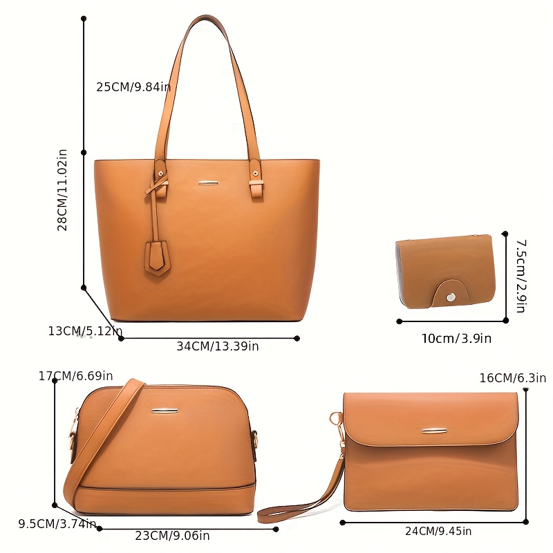 4 stücke Mode frauen Tasche Se – Shoulder Bag Slouchy Bewertung und Preis