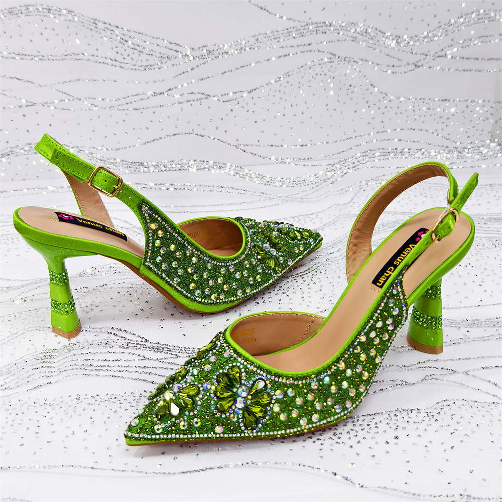 Luxuriöse grüne Strass-Partysc – Luxury Bags Green Bewertung und Preis